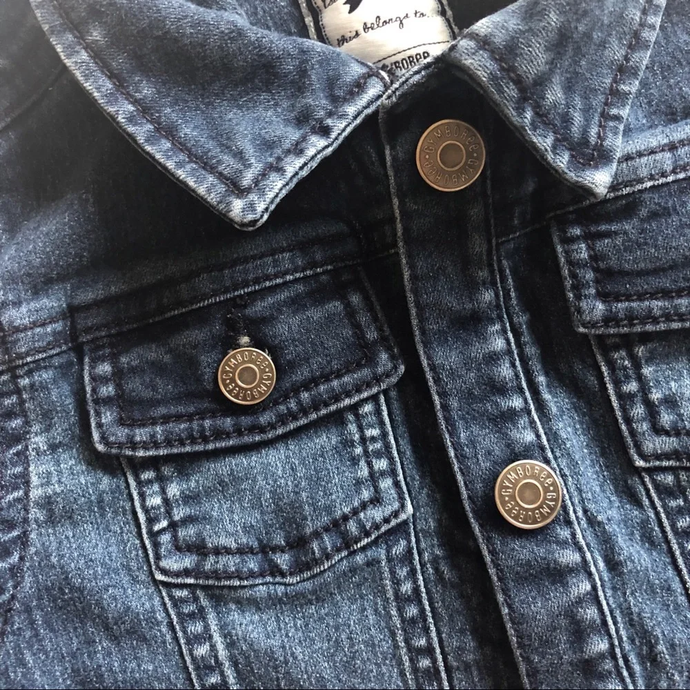 Gymboree denim button